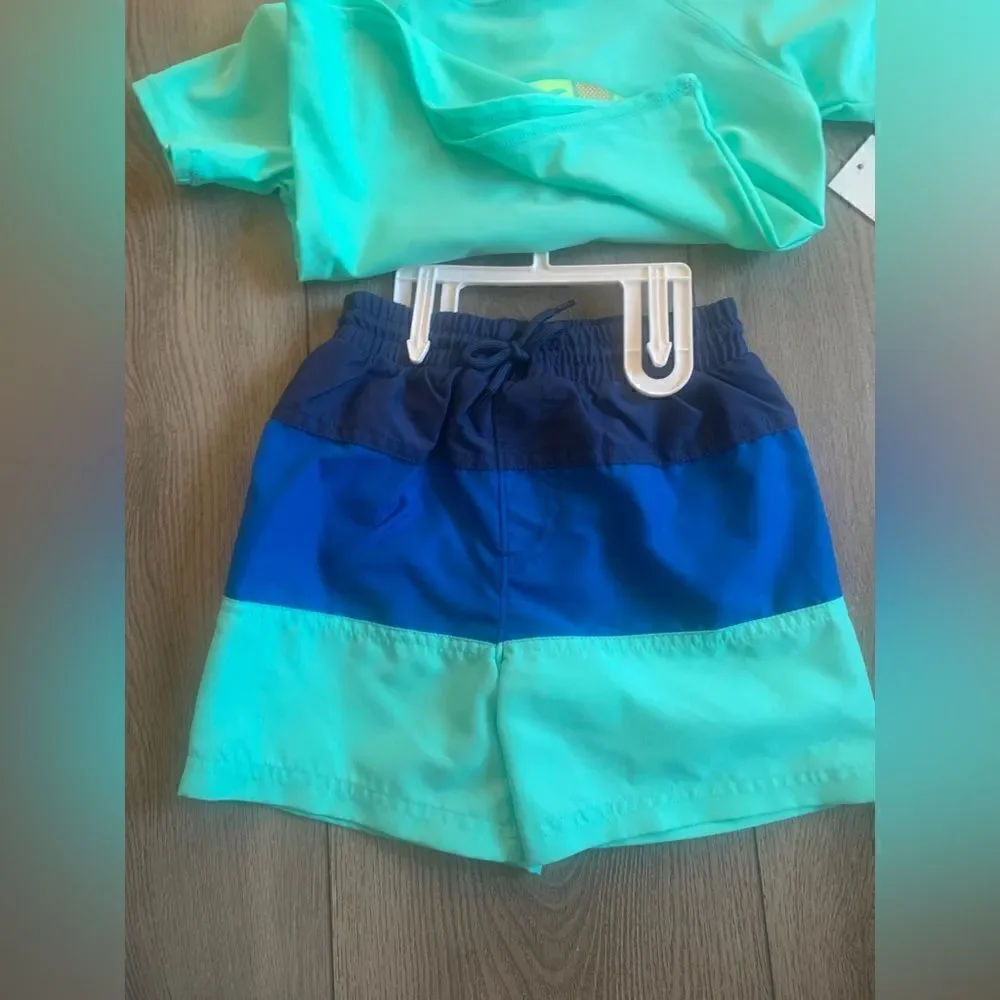 Summer vibes boys 4T 2 pc set, UPF 40+ for excellent UV protection